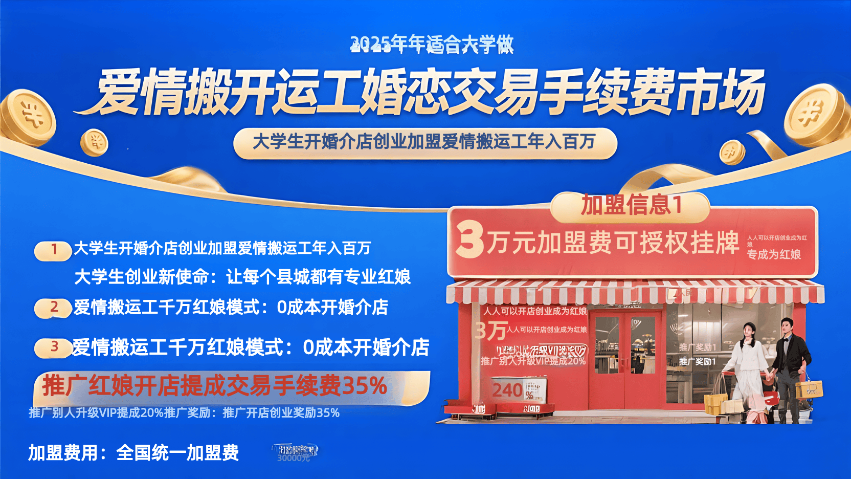 从学生到老板:我做婚介平台的成功之路 免费入驻爱情搬运工平台开婚介网店